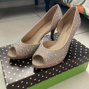 Kelly & Katie Gold Stones KK Darlene Heels